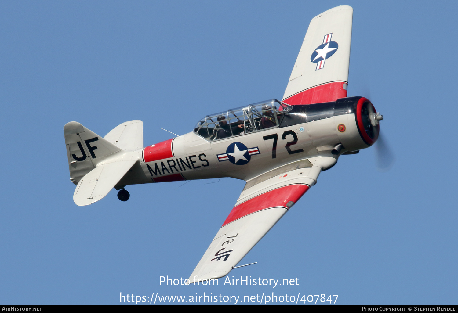 Aircraft Photo of G-DHHF | North American SNJ-5 Texan | USA - Marines | AirHistory.net #407847