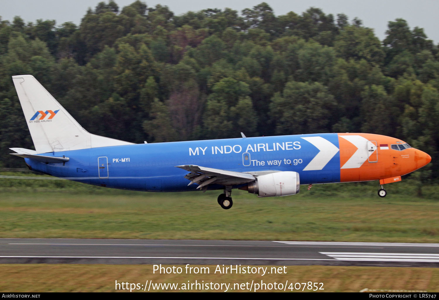 Aircraft Photo of PK-MYI | Boeing 737-3Z0(SF) | My Indo Airlines | AirHistory.net #407852