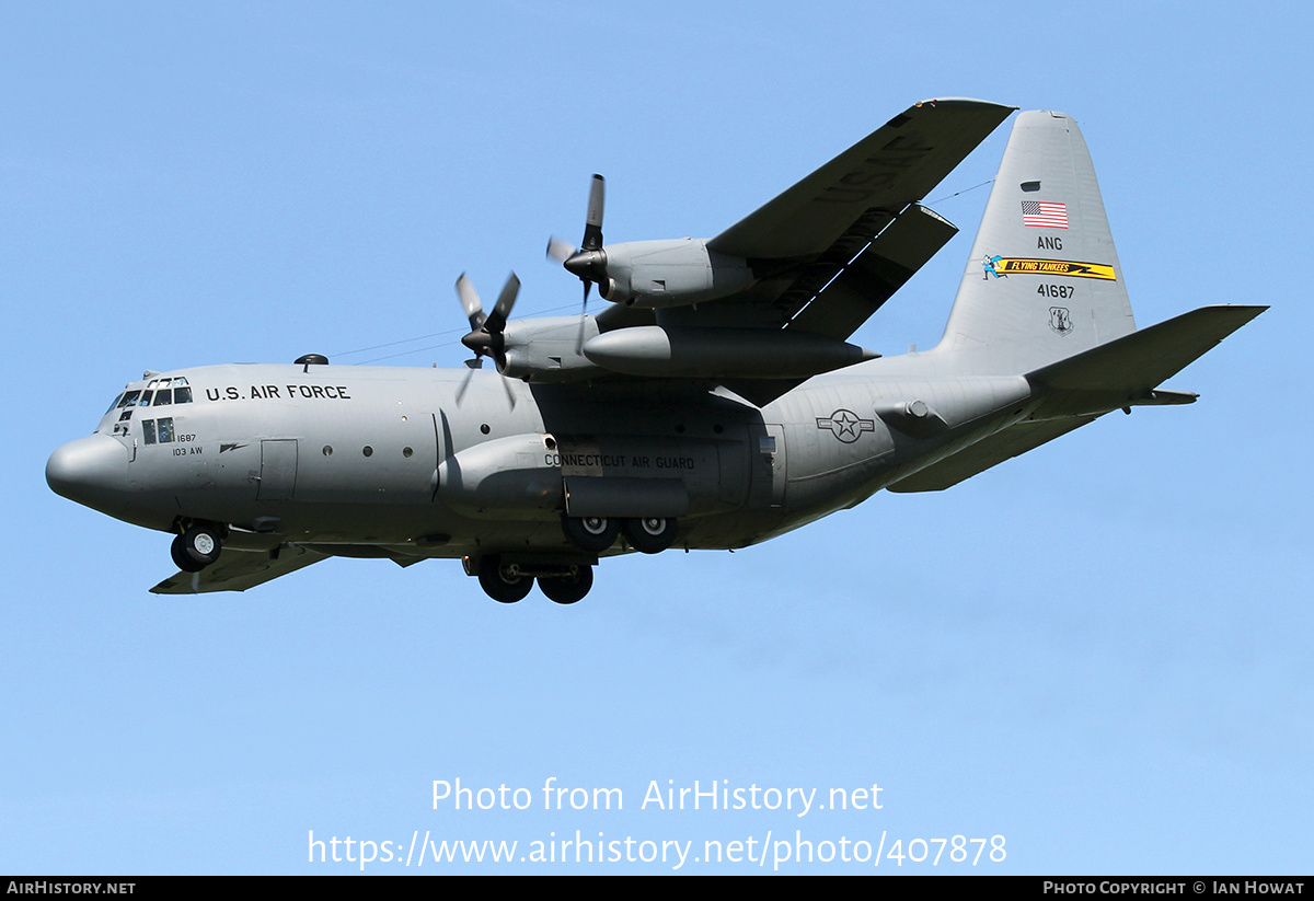 Aircraft Photo of 74-1687 / 41687 | Lockheed C-130H Hercules | USA ...