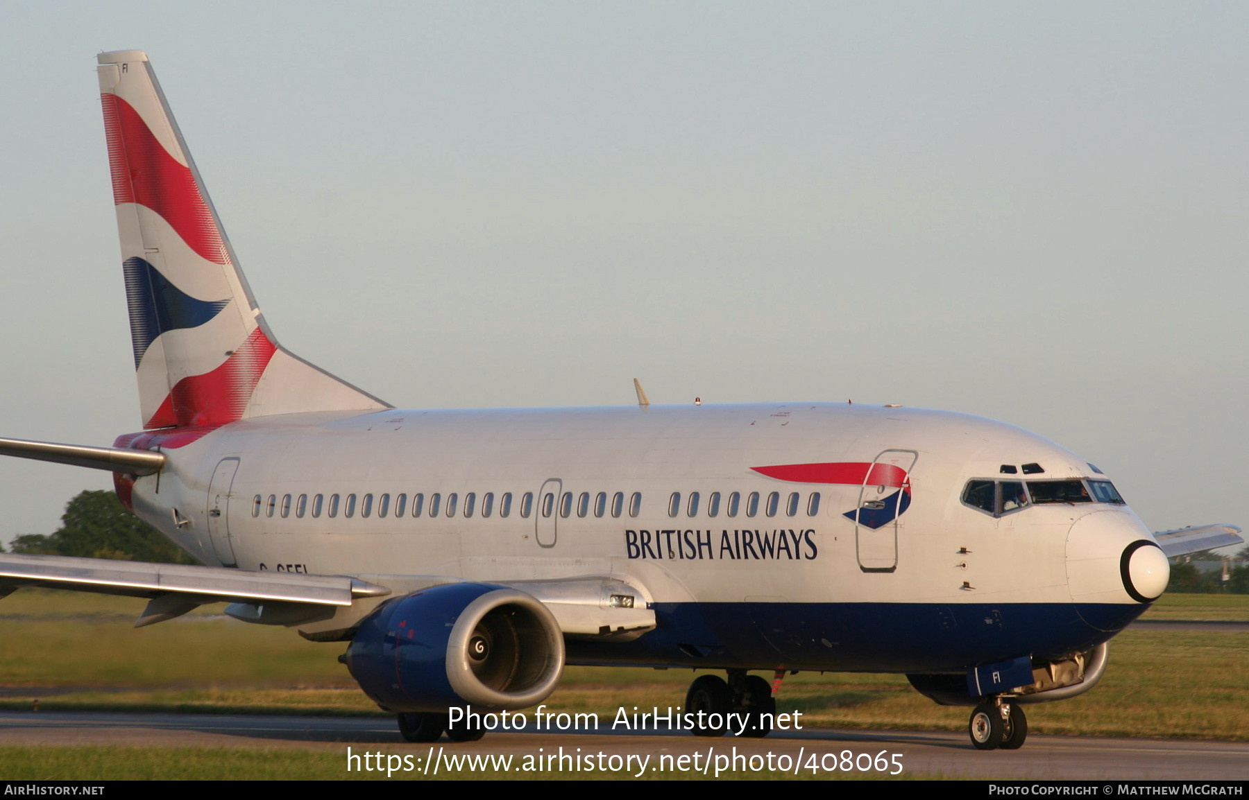 Aircraft Photo of G-GFFI | Boeing 737-528 | British Airways | AirHistory.net #408065