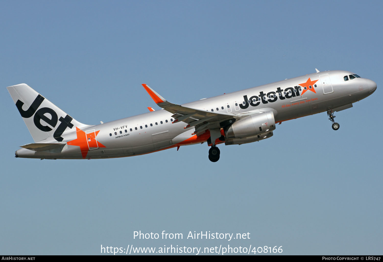 Aircraft Photo of VH-VFV | Airbus A320-232 | Jetstar Airways | AirHistory.net #408166