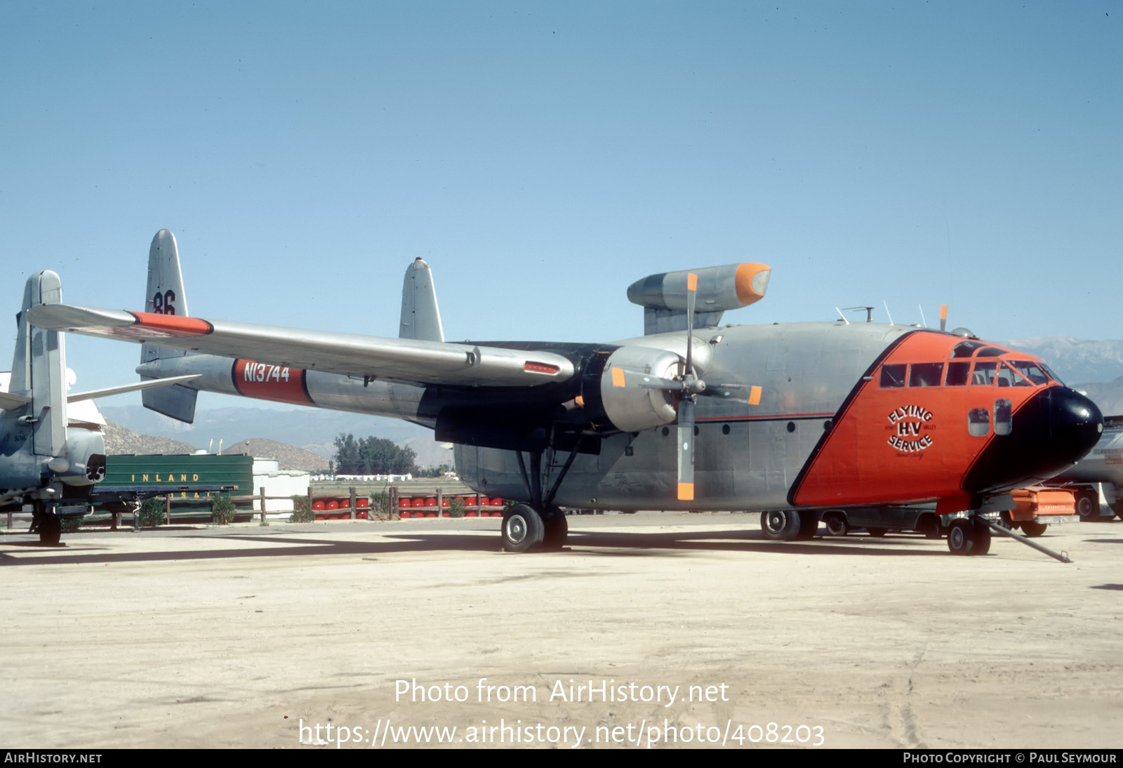 Aircraft Photo of N13744 | Fairchild C-119C Flying Boxcar | Hemet Valley Flying Service | AirHistory.net #408203