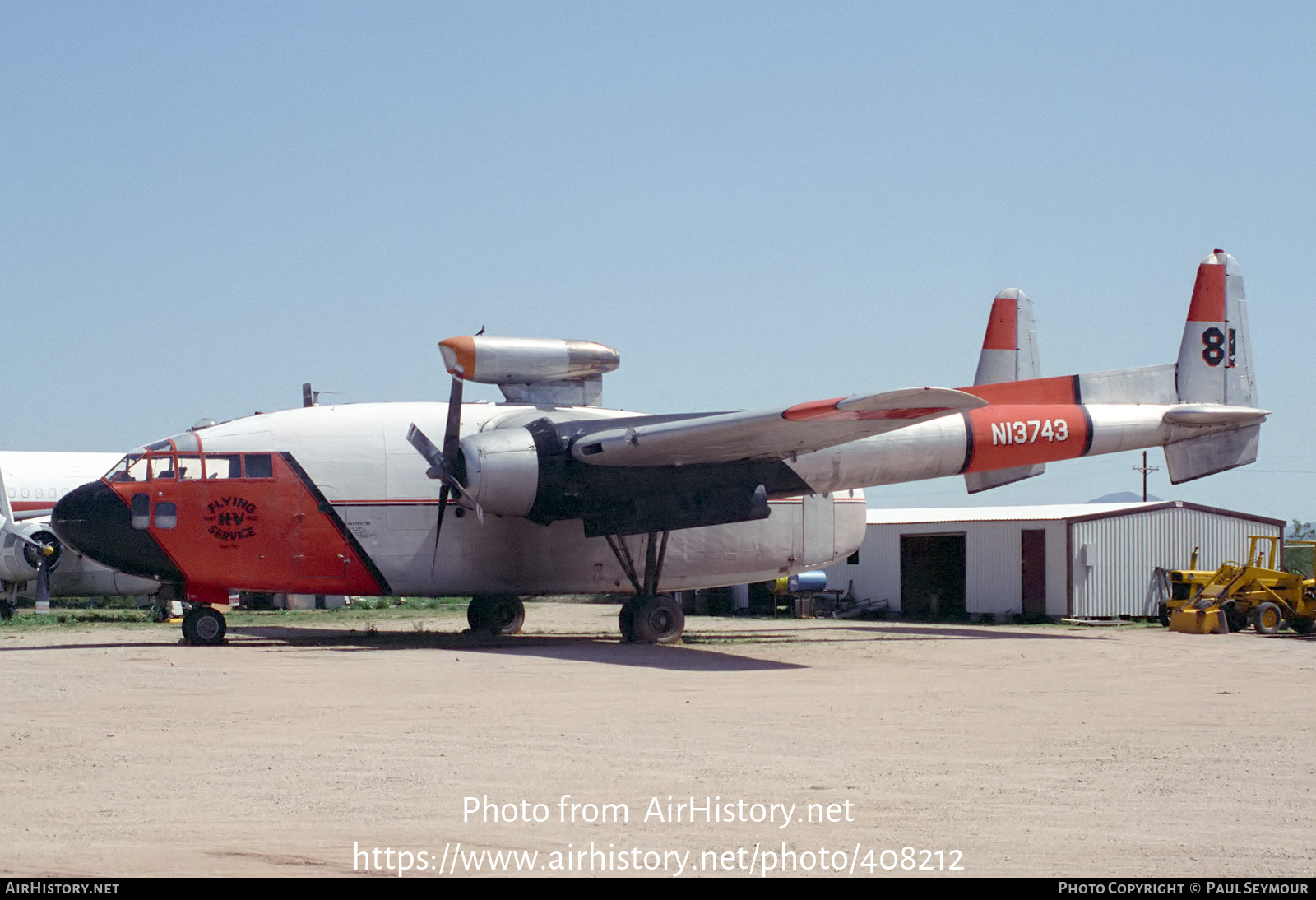 Aircraft Photo of N13743 | Fairchild C-119C Flying Boxcar | Hemet Valley Flying Service | AirHistory.net #408212