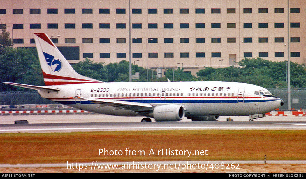 Aircraft Photo of B-2595 | Boeing 737-3Y0 | China Southwest Airlines | AirHistory.net #408262