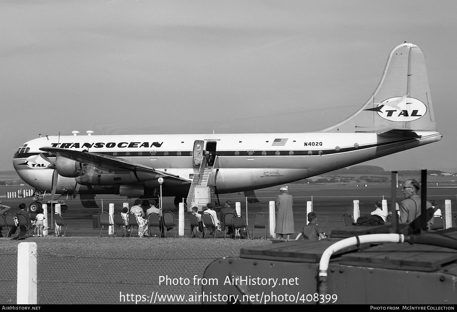 Aircraft Photo of N402Q | Boeing 377-10-32 Stratocruiser | Transocean Air Lines - TALOA | AirHistory.net #408399