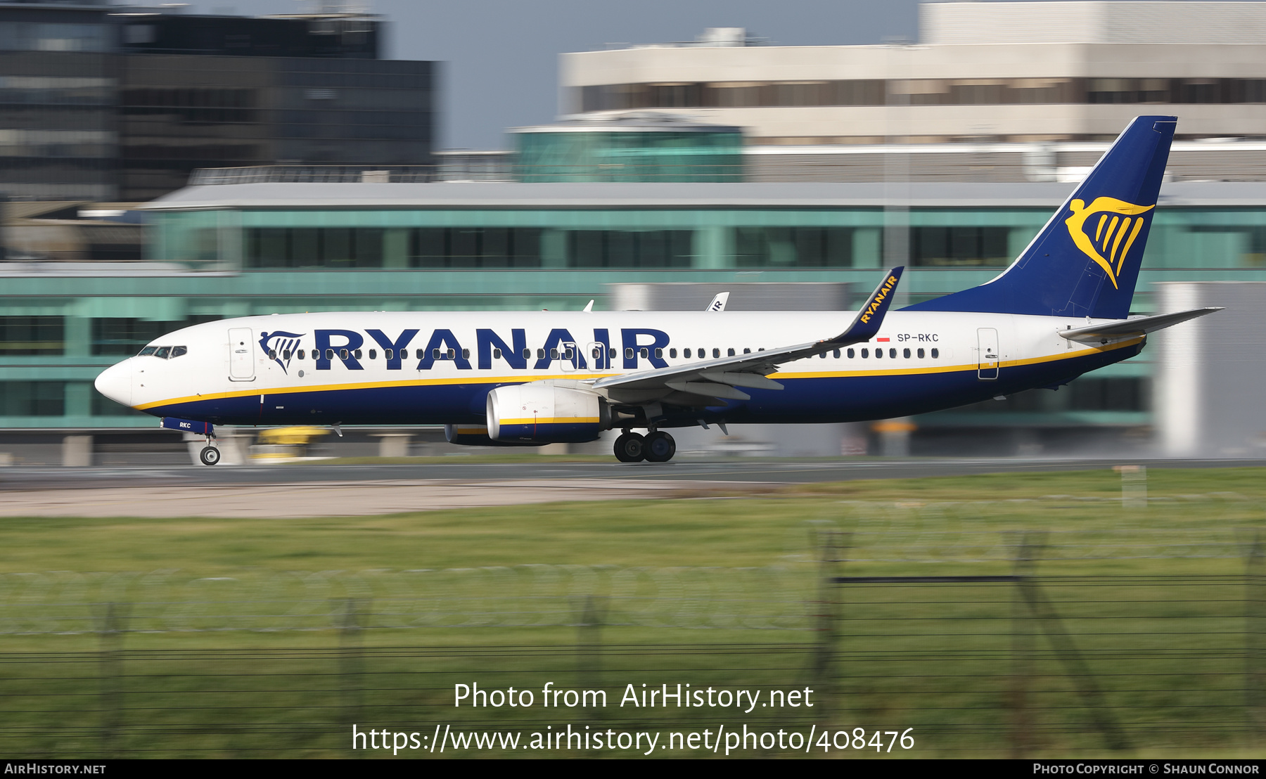 Aircraft Photo of SP-RKC | Boeing 737-8AS | Ryanair | AirHistory.net #408476