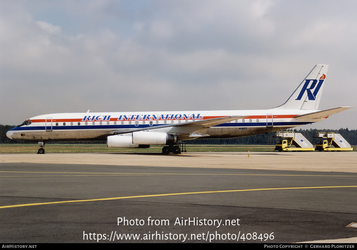 Aircraft Photo of N1805 | McDonnell Douglas DC-8-62 | Rich International Airways | AirHistory.net #408496