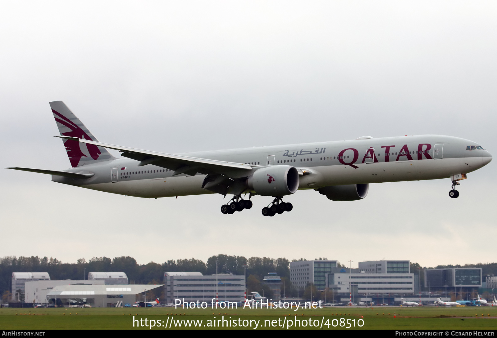 Aircraft Photo of A7-BER | Boeing 777-300/ER | Qatar Airways | AirHistory.net #408510