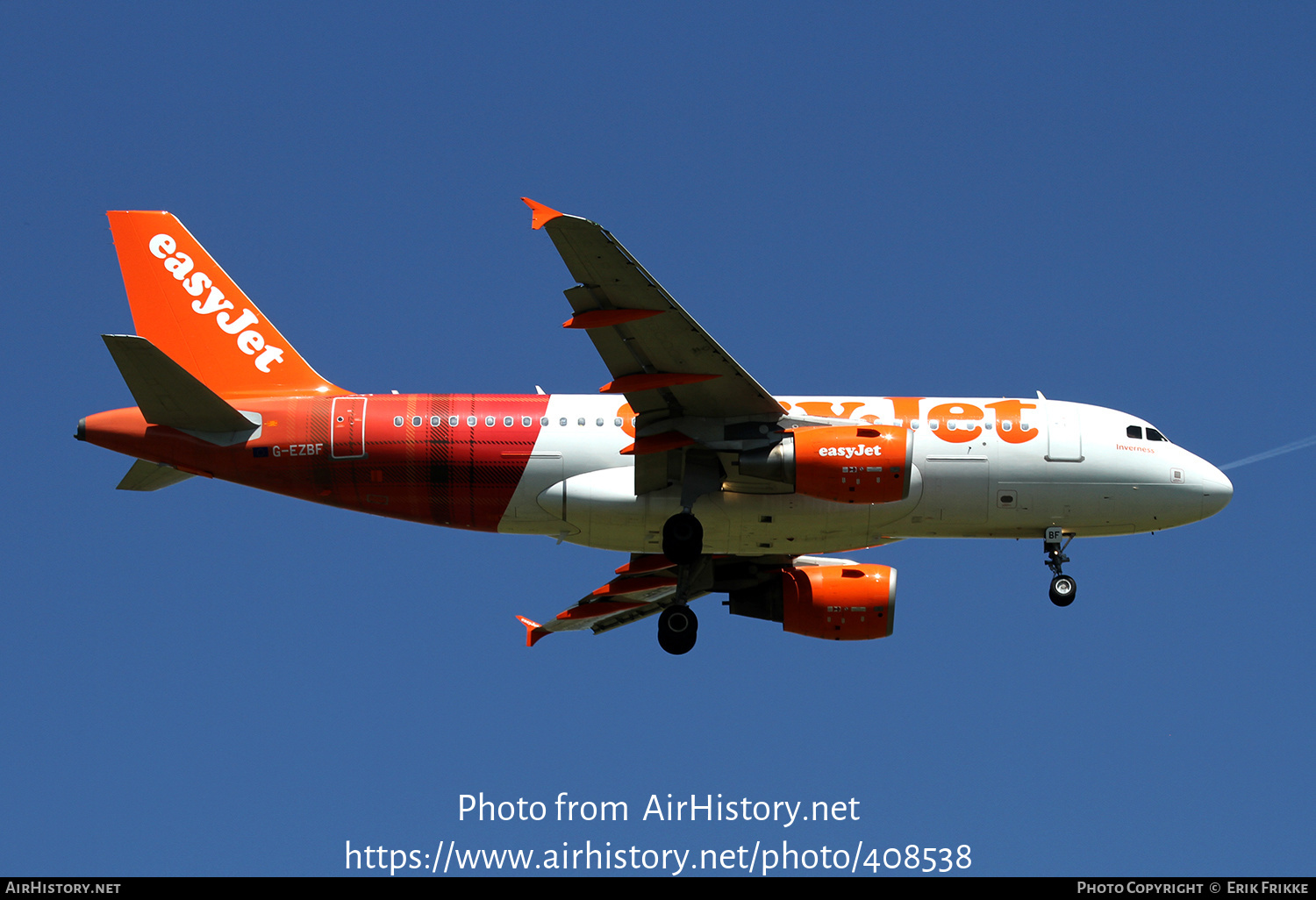 Aircraft Photo of G-EZBF | Airbus A319-111 | EasyJet | AirHistory.net #408538