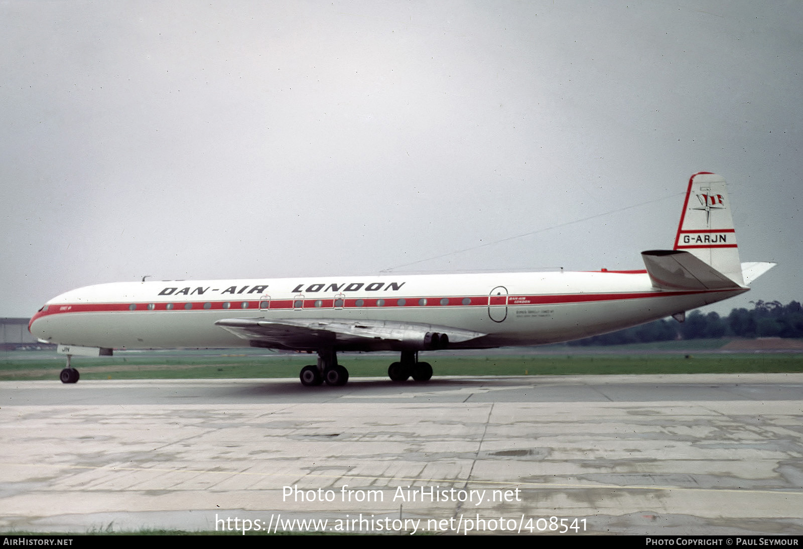 Aircraft Photo of G-ARJN | De Havilland D.H. 106 Comet 4B | Dan-Air London | AirHistory.net #408541