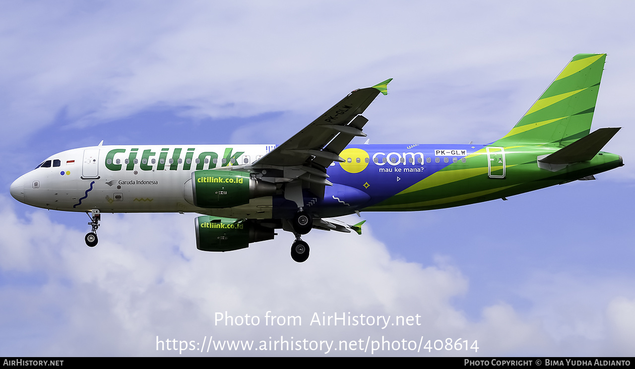 Aircraft Photo of PK-GLW | Airbus A320-214 | Citilink | AirHistory.net #408614