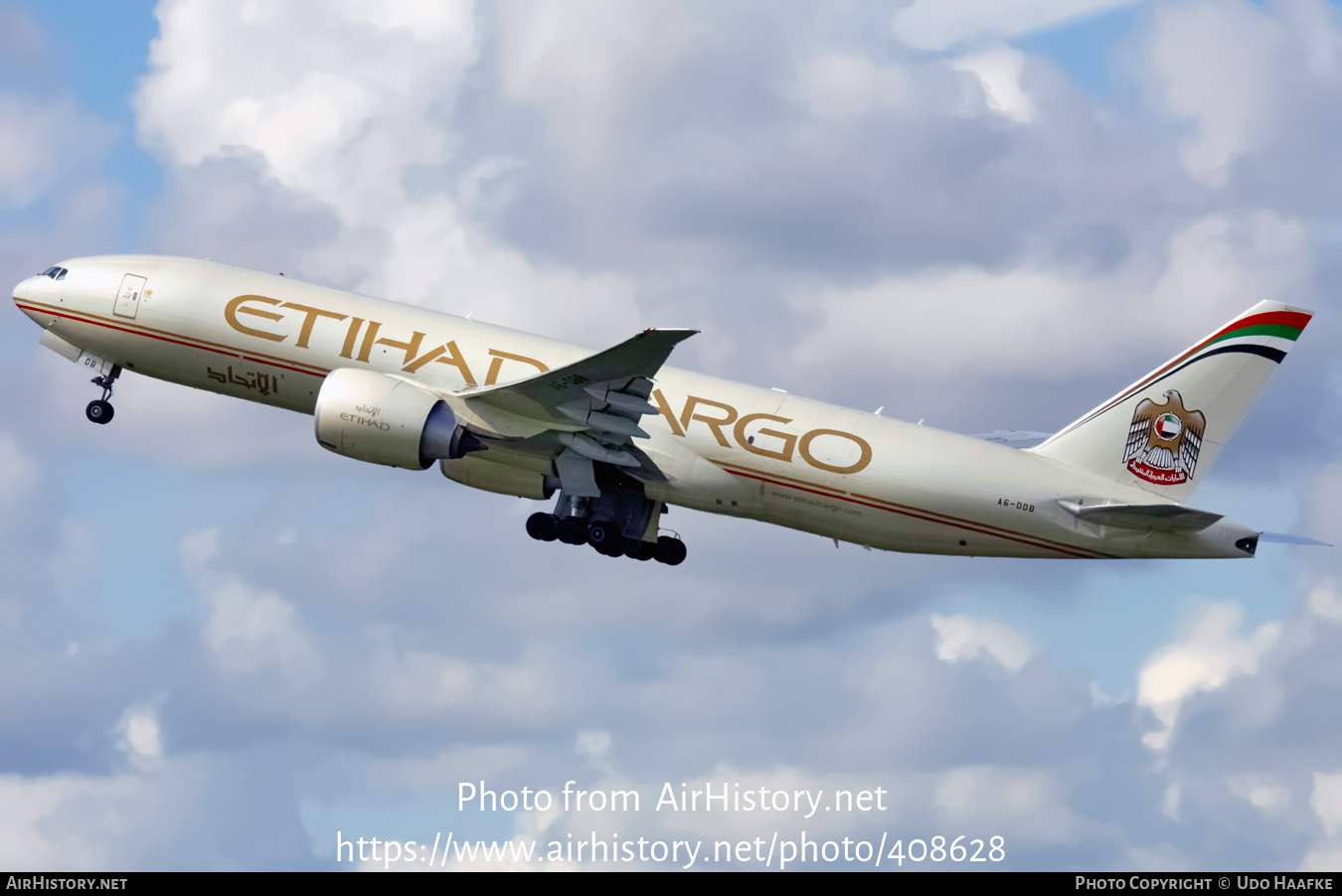 Aircraft Photo of A6-DDB | Boeing 777-FFX | Etihad Airways Cargo | AirHistory.net #408628