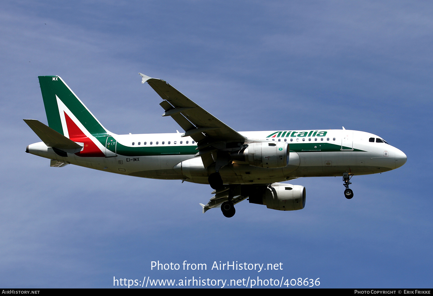 Aircraft Photo of EI-IMX | Airbus A319-111 | Alitalia | AirHistory.net #408636