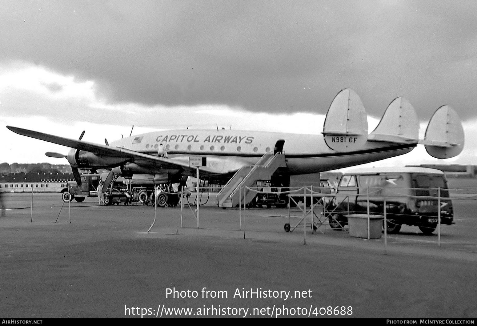 Aircraft Photo of N9816F | Lockheed L-749A Constellation | Capitol Airways | AirHistory.net #408688