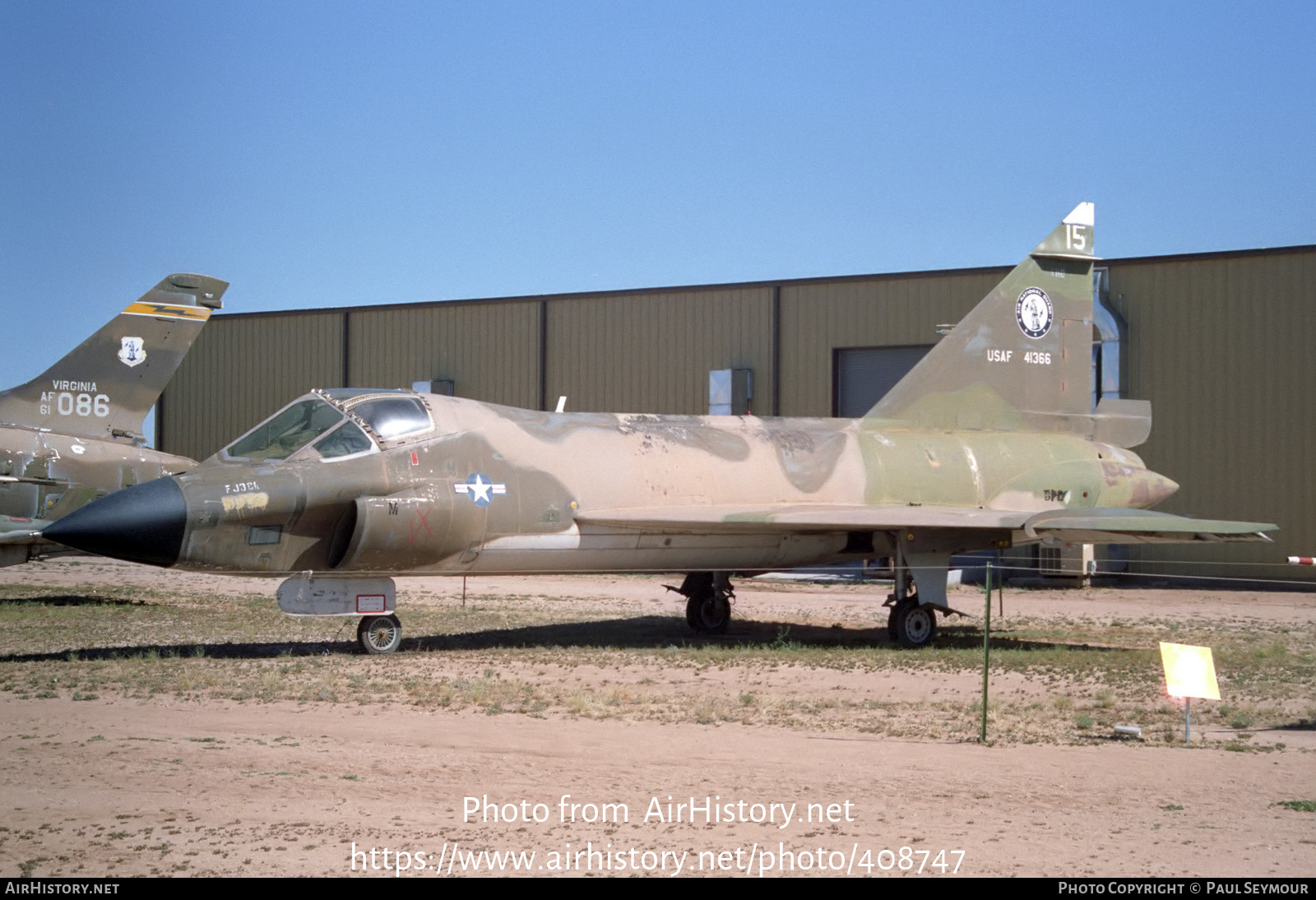 Aircraft Photo of 54-1366 / 41366 | Convair TF-102A Delta Dagger | USA - Air Force | AirHistory.net #408747