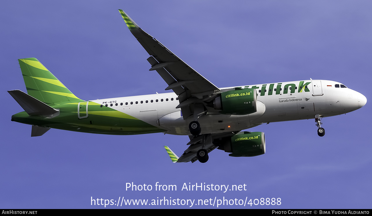 Aircraft Photo of PK-GTC | Airbus A320-251N | Citilink | AirHistory.net ...