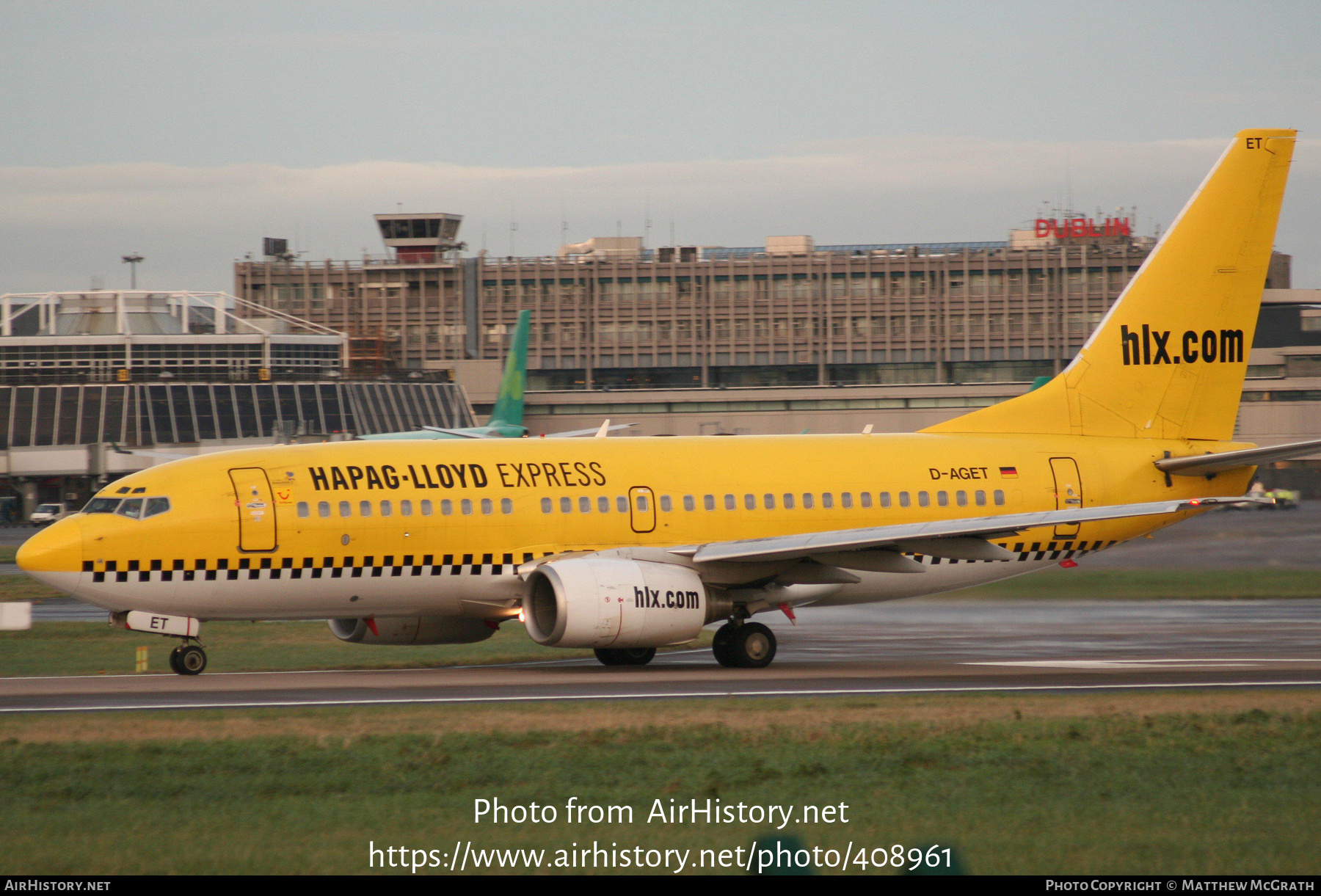 Aircraft Photo of D-AGET | Boeing 737-75B | Hapag-Lloyd Express | AirHistory.net #408961