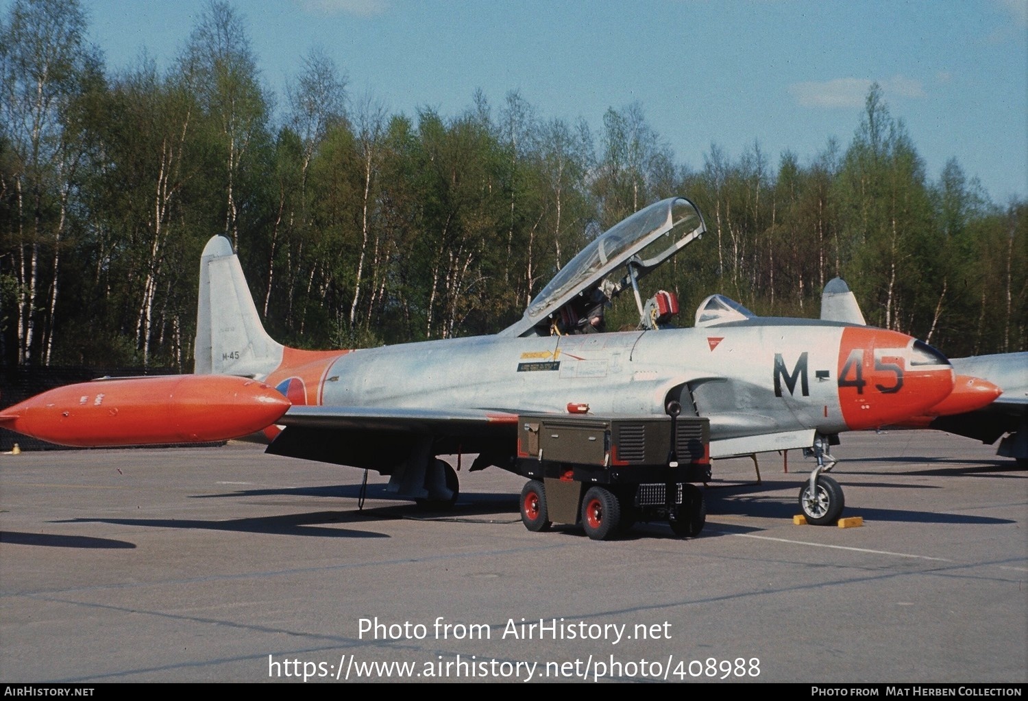 Aircraft Photo of M-45 / 51-4233 | Lockheed T-33A | Netherlands - Air Force | AirHistory.net #408988