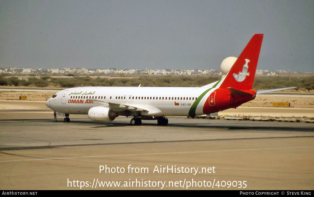 Aircraft Photo of A4O-BR | Boeing 737-81M | Oman Air | AirHistory.net #409035