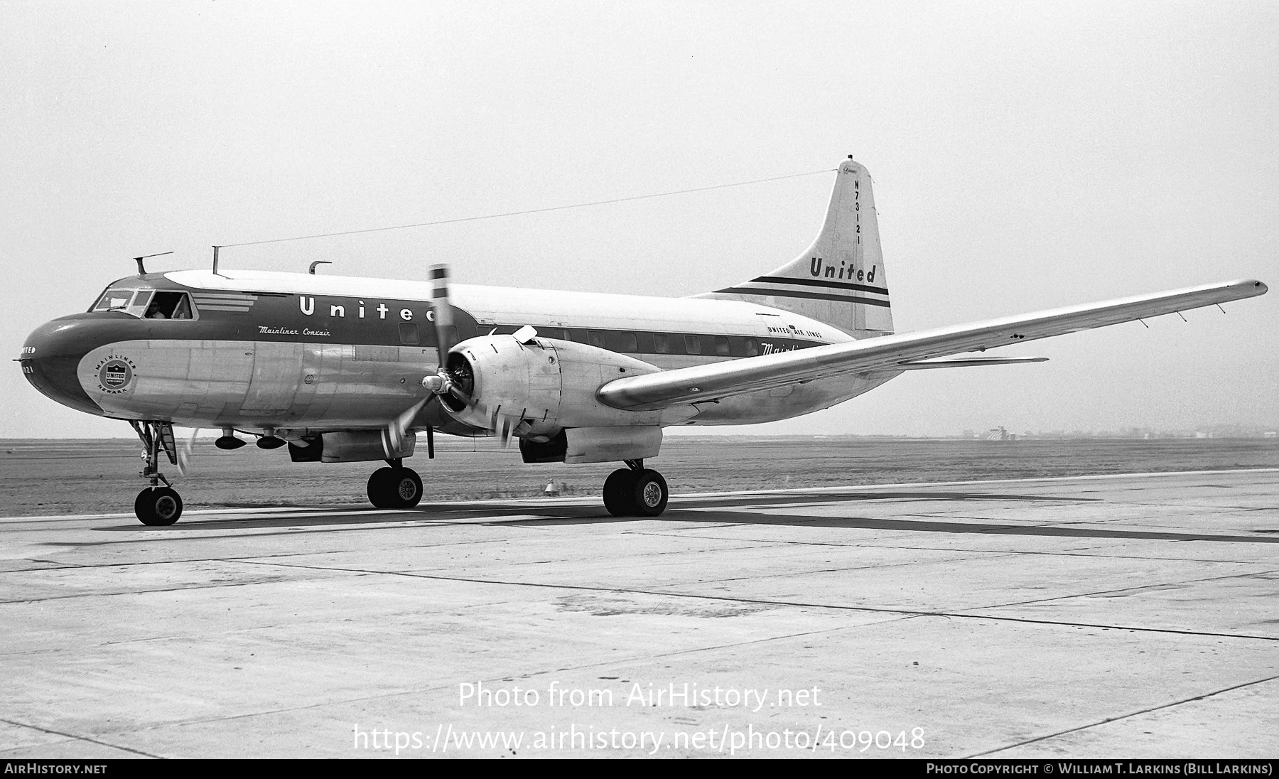 Aircraft Photo of N73121 | Convair 340-31 | United Air Lines | AirHistory.net #409048