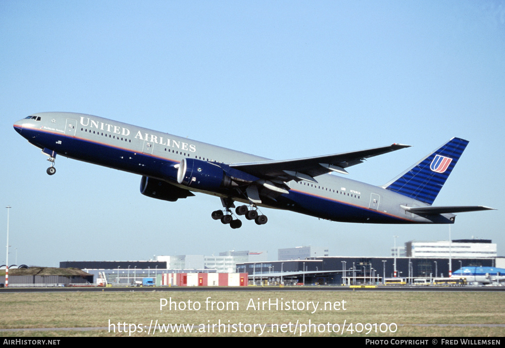 Aircraft Photo of N769UA | Boeing 777-222 | United Airlines | AirHistory.net #409100