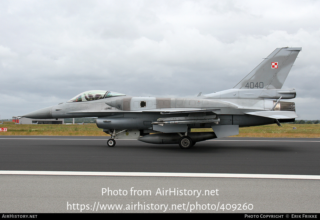 Aircraft Photo of 4040 | General Dynamics F-16C Fighting Falcon | Poland - Air Force | AirHistory.net #409260