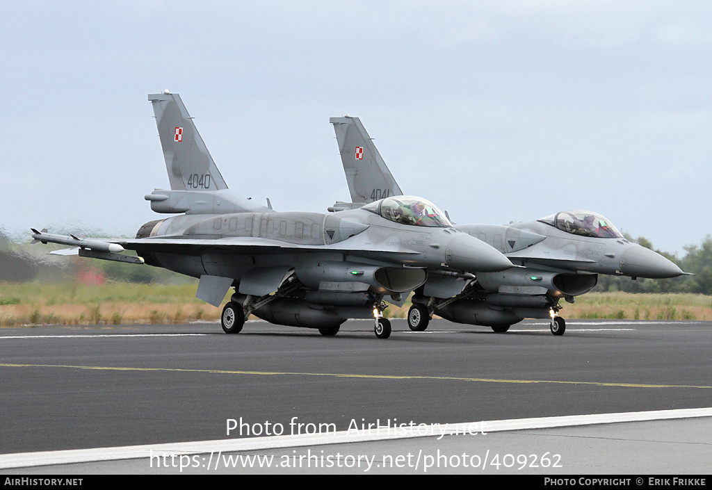 Aircraft Photo of 4040 | General Dynamics F-16C Fighting Falcon | Poland - Air Force | AirHistory.net #409262