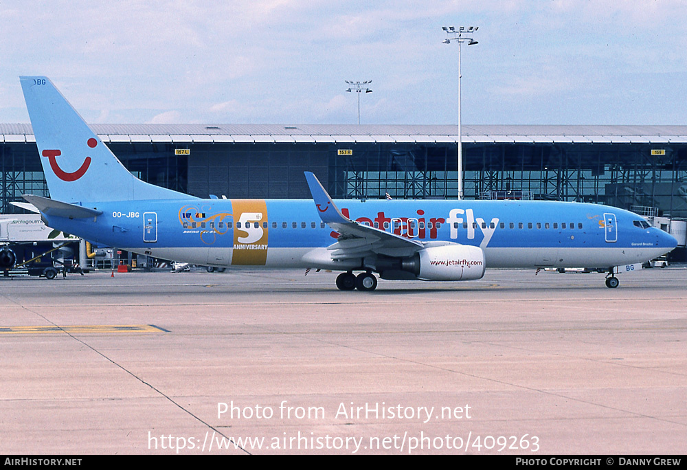 Aircraft Photo of OO-JBG | Boeing 737-8K5 | Jetairfly | AirHistory.net #409263