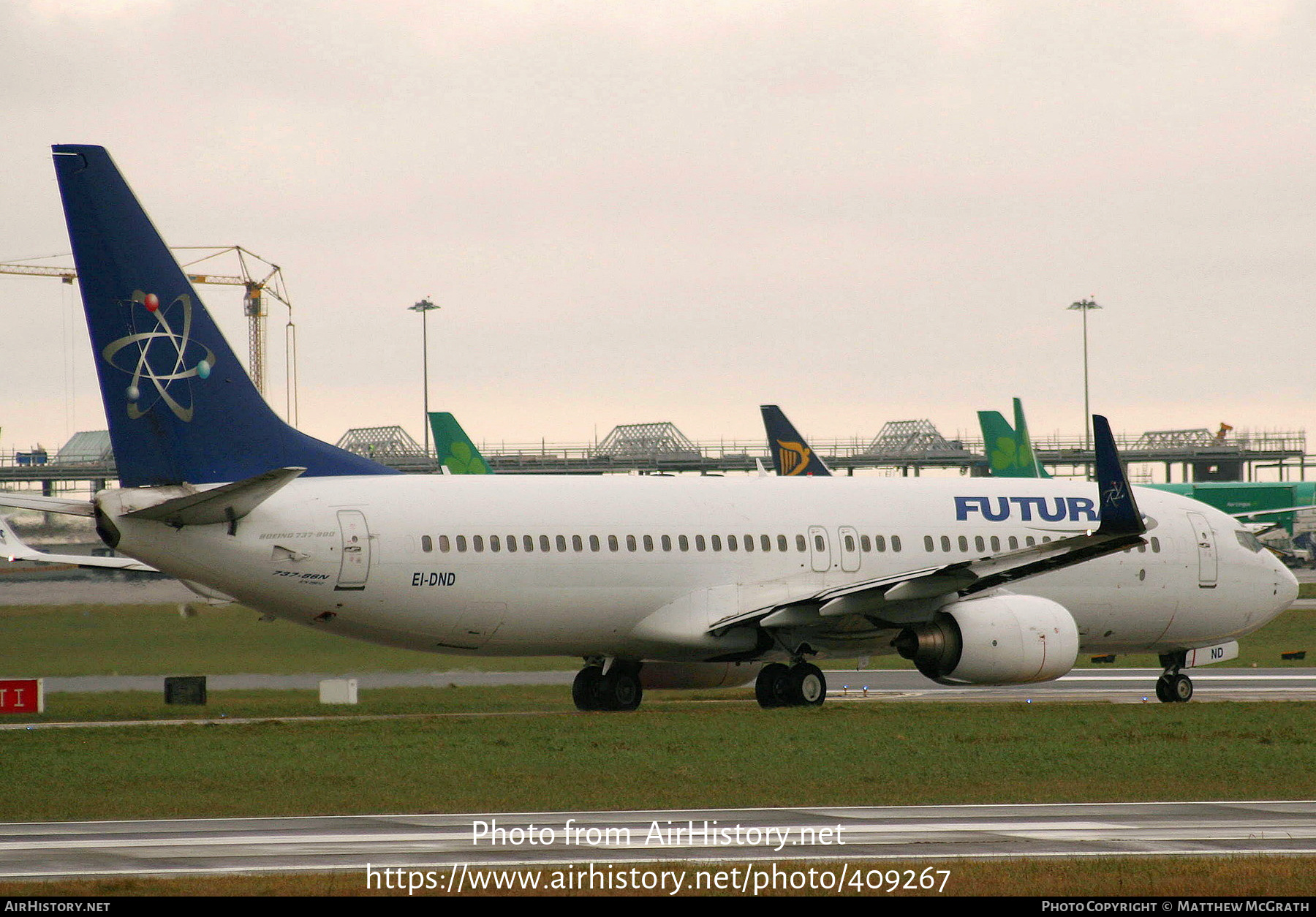 Aircraft Photo of EI-DND | Boeing 737-86N | Futura International Airways | AirHistory.net #409267