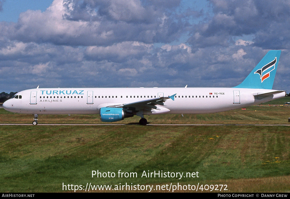 Aircraft Photo of TC-TCE | Airbus A321-211 | Turkuaz Airlines | AirHistory.net #409272