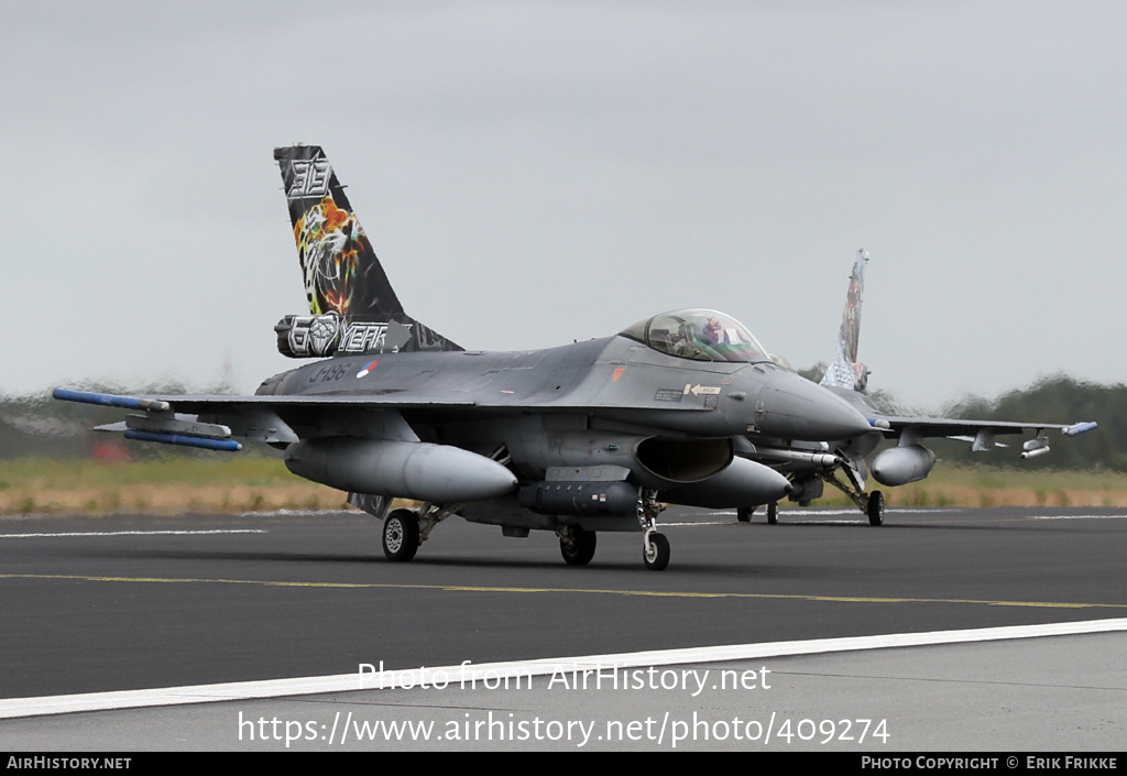 Aircraft Photo of J-196 | General Dynamics F-16AM Fighting Falcon | Netherlands - Air Force | AirHistory.net #409274