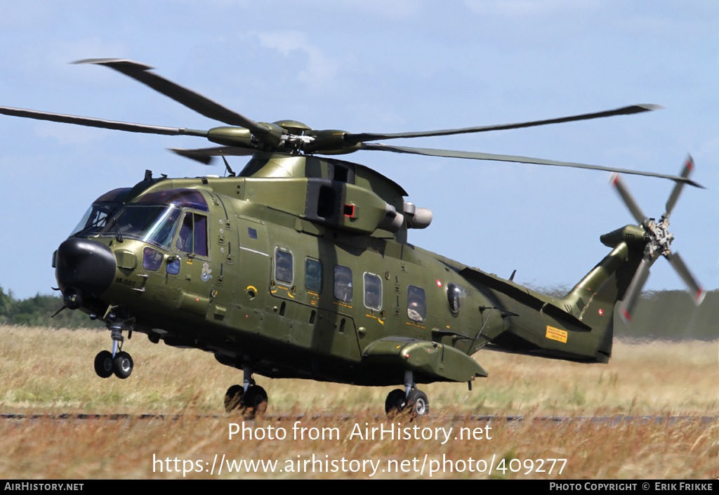 Aircraft Photo of M-507 | AgustaWestland EH101-512 Merlin Joint Supporter | Denmark - Air Force | AirHistory.net #409277