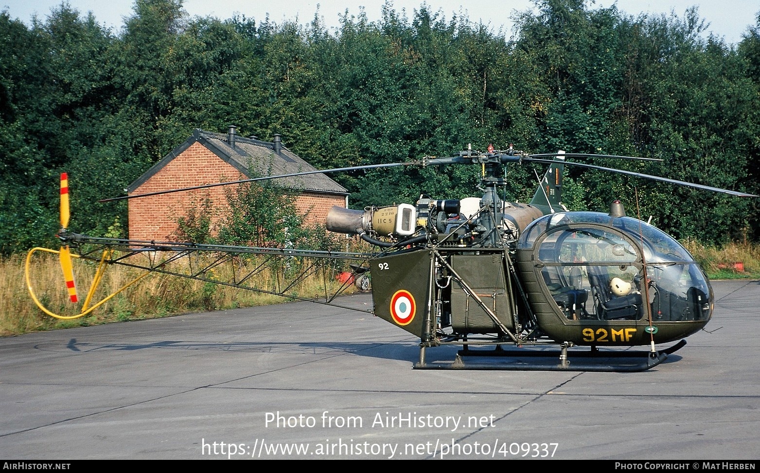 Aircraft Photo of 92 | Sud-Est SE-3130 Alouette II | France - Air Force | AirHistory.net #409337