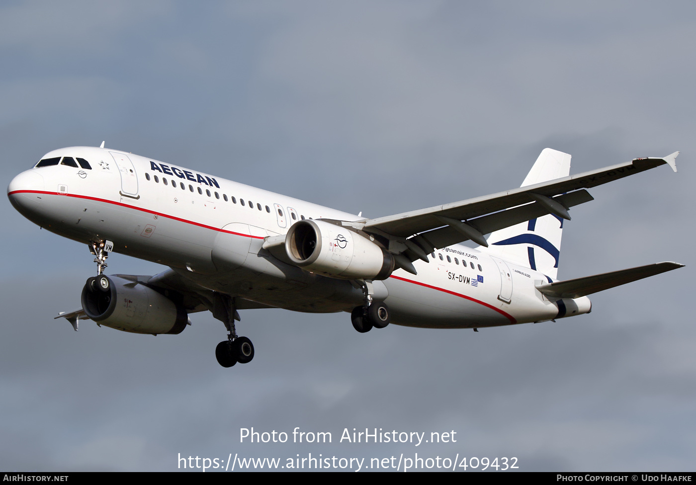 Aircraft Photo of SX-DVM | Airbus A320-232 | Aegean Airlines | AirHistory.net #409432