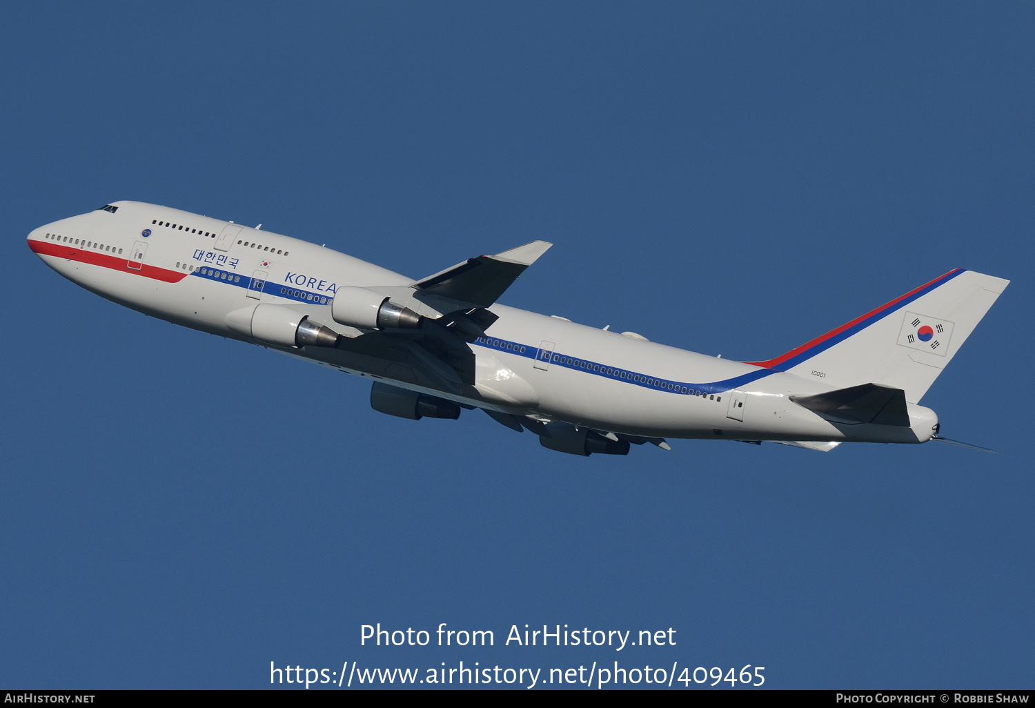 Aircraft Photo of 10001 | Boeing 747-4B5 | South Korea - Air Force | AirHistory.net #409465