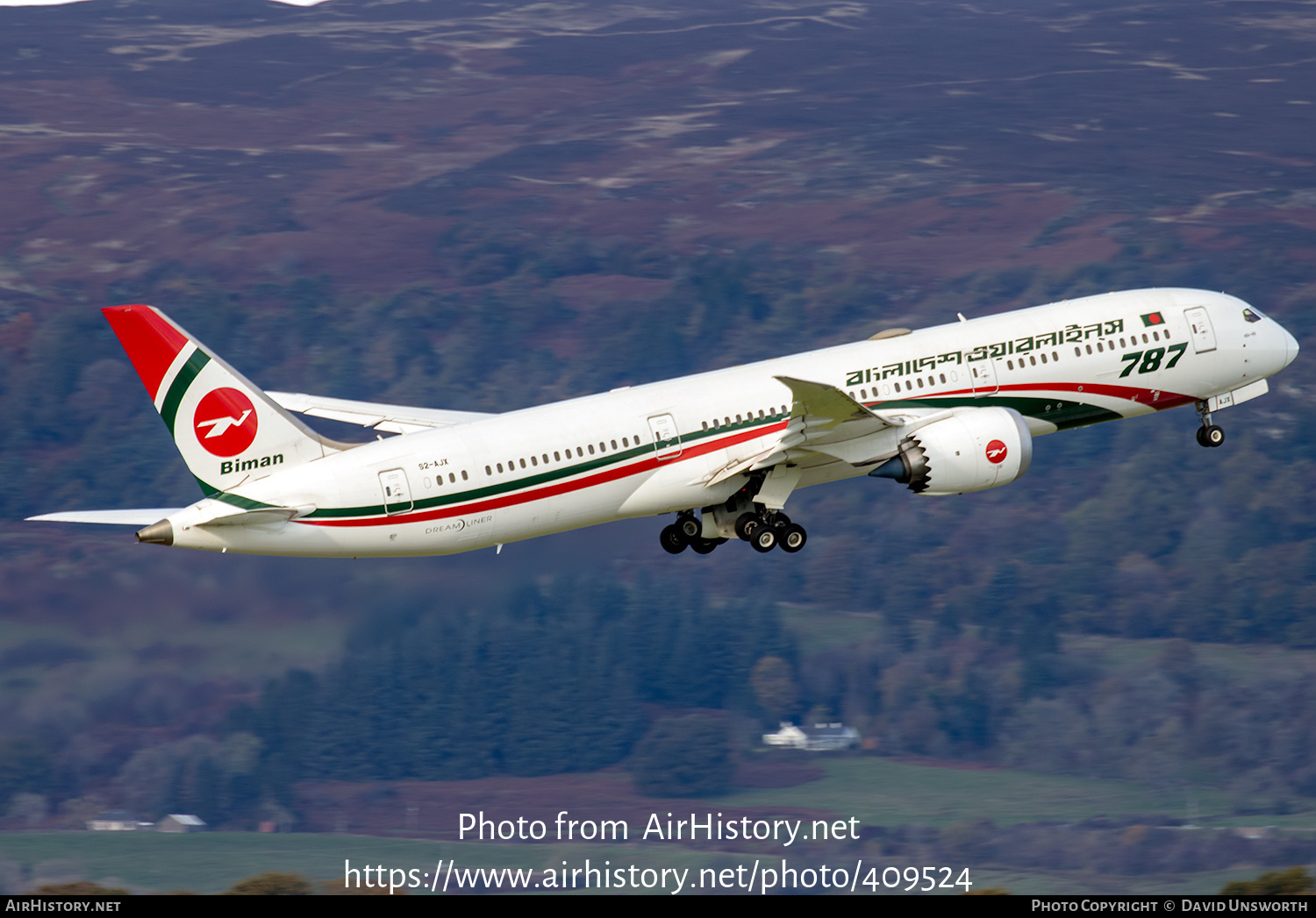 Aircraft Photo of S2-AJX | Boeing 787-9 Dreamliner | Biman Bangladesh Airlines | AirHistory.net #409524