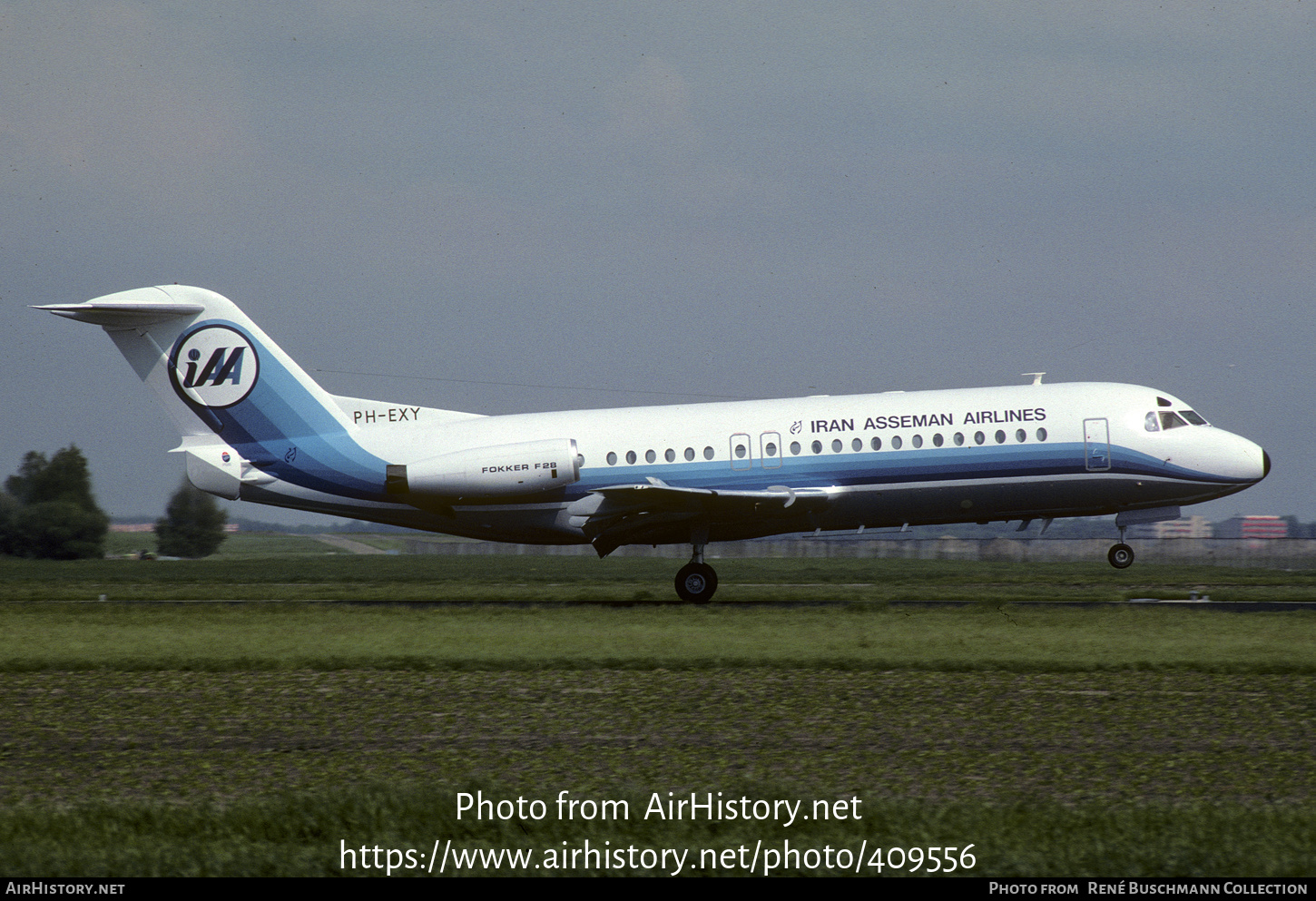 Aircraft Photo of PH-EXY | Fokker F28-4000 Fellowship | Iran Asseman Airlines | AirHistory.net #409556