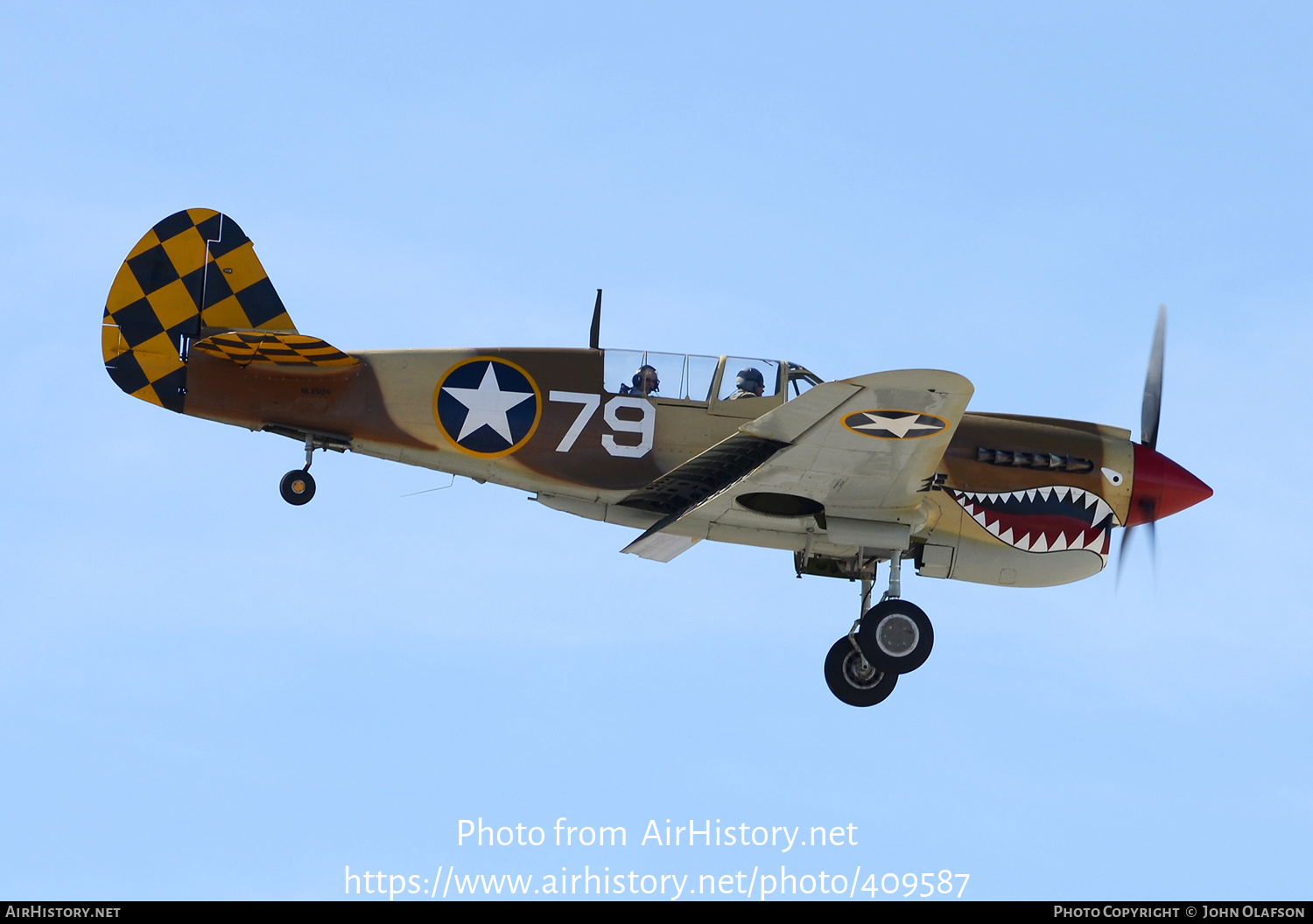 Aircraft Photo of N85104 / NL85104 | Curtiss P-40N Warhawk | USA - Air Force | AirHistory.net #409587