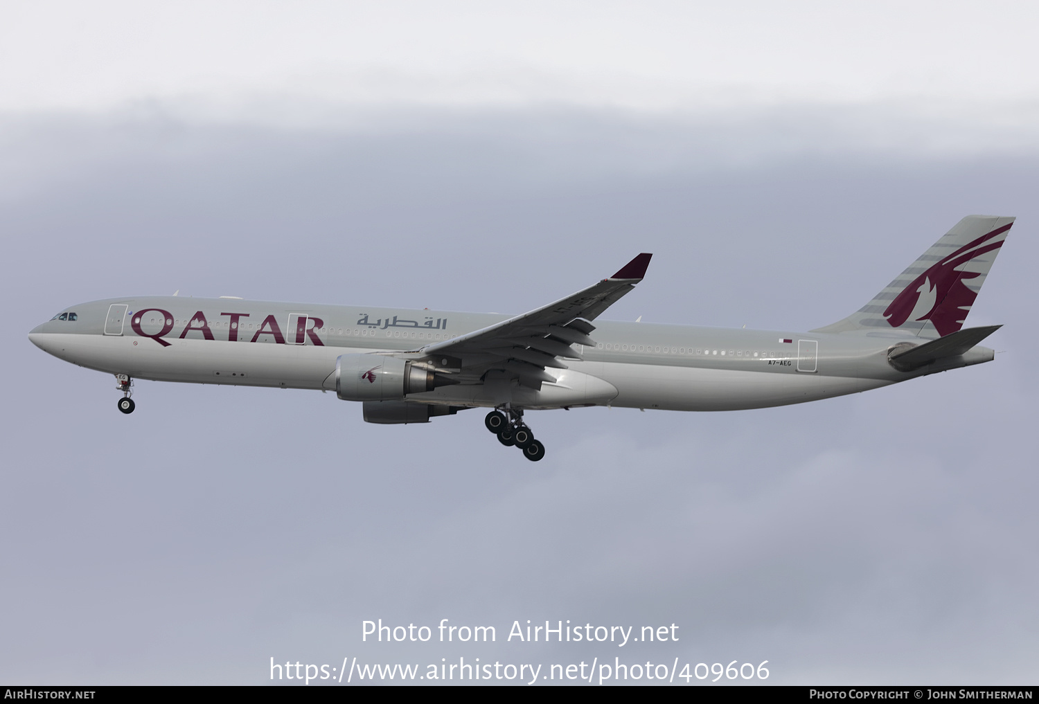 Aircraft Photo of A7-AEG | Airbus A330-302 | Qatar Airways | AirHistory.net #409606