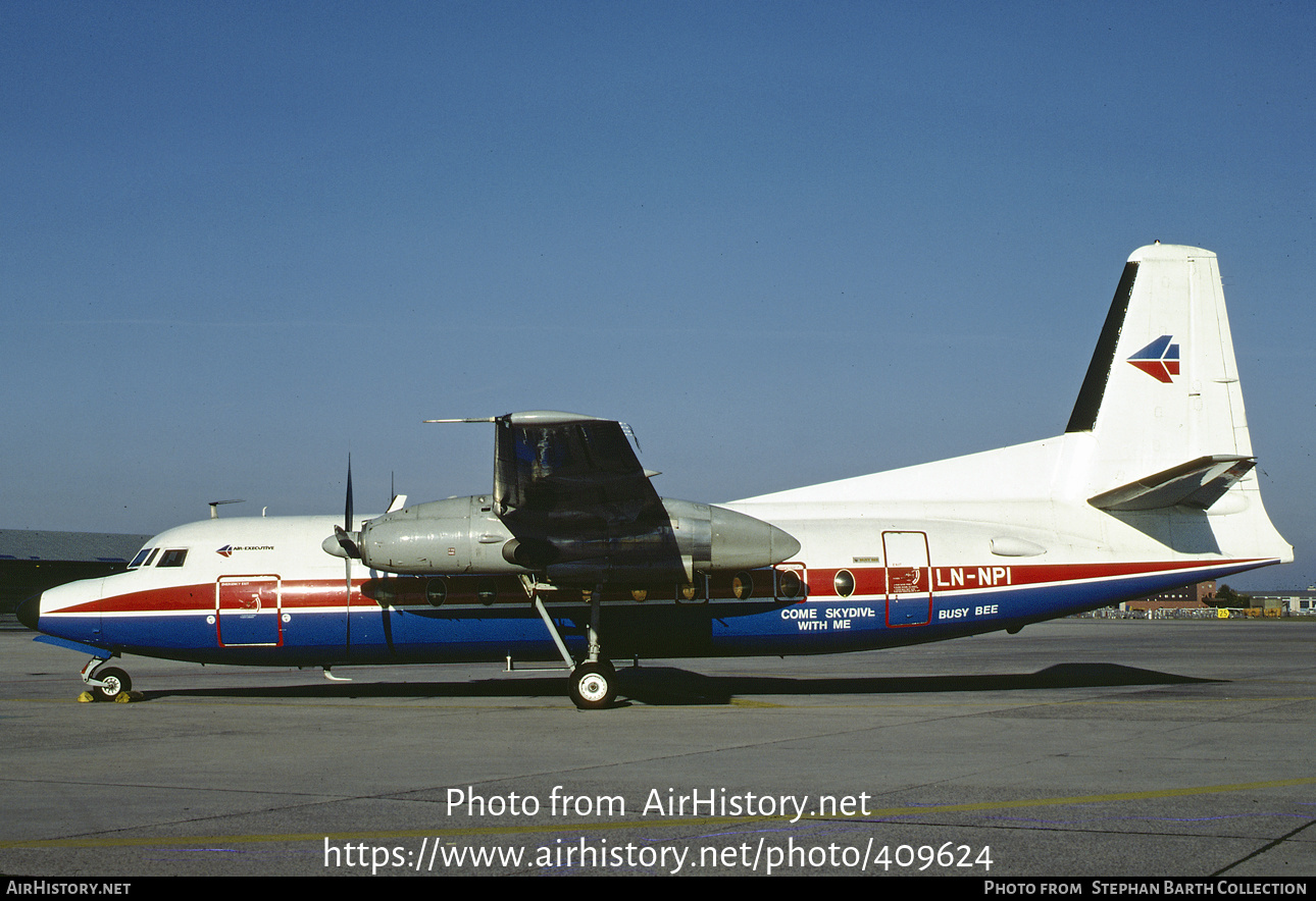 Aircraft Photo of LN-NPI | Fokker F27-100 Friendship | Air Executive Norway | AirHistory.net #409624