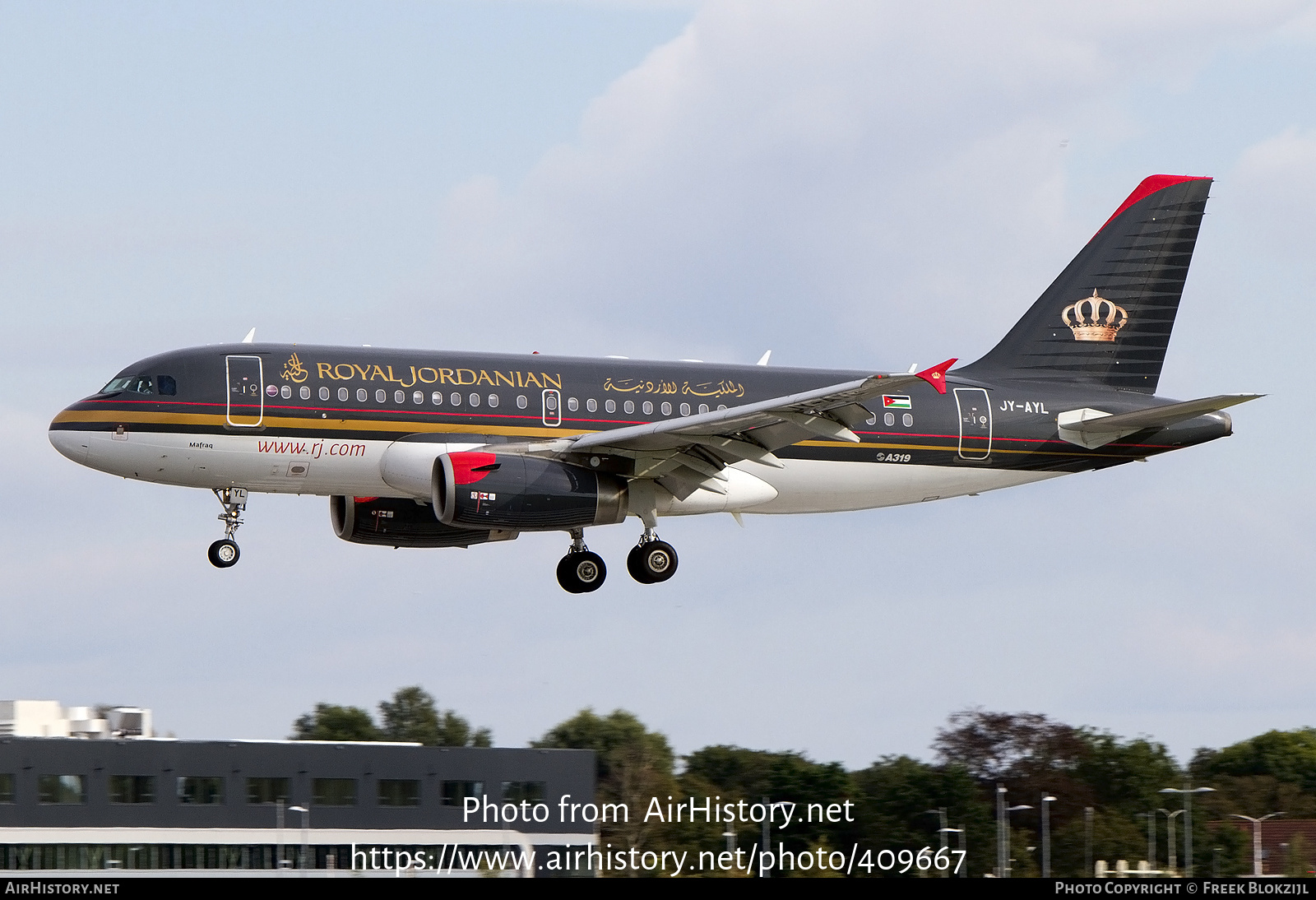 Aircraft Photo of JY-AYL | Airbus A319-132 | Royal Jordanian Airlines | AirHistory.net #409667