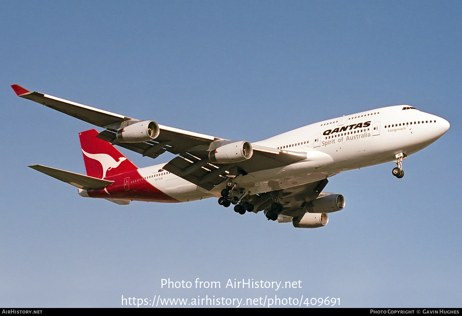 Aircraft Photo of VH-OJR | Boeing 747-438 | Qantas | AirHistory.net #409691