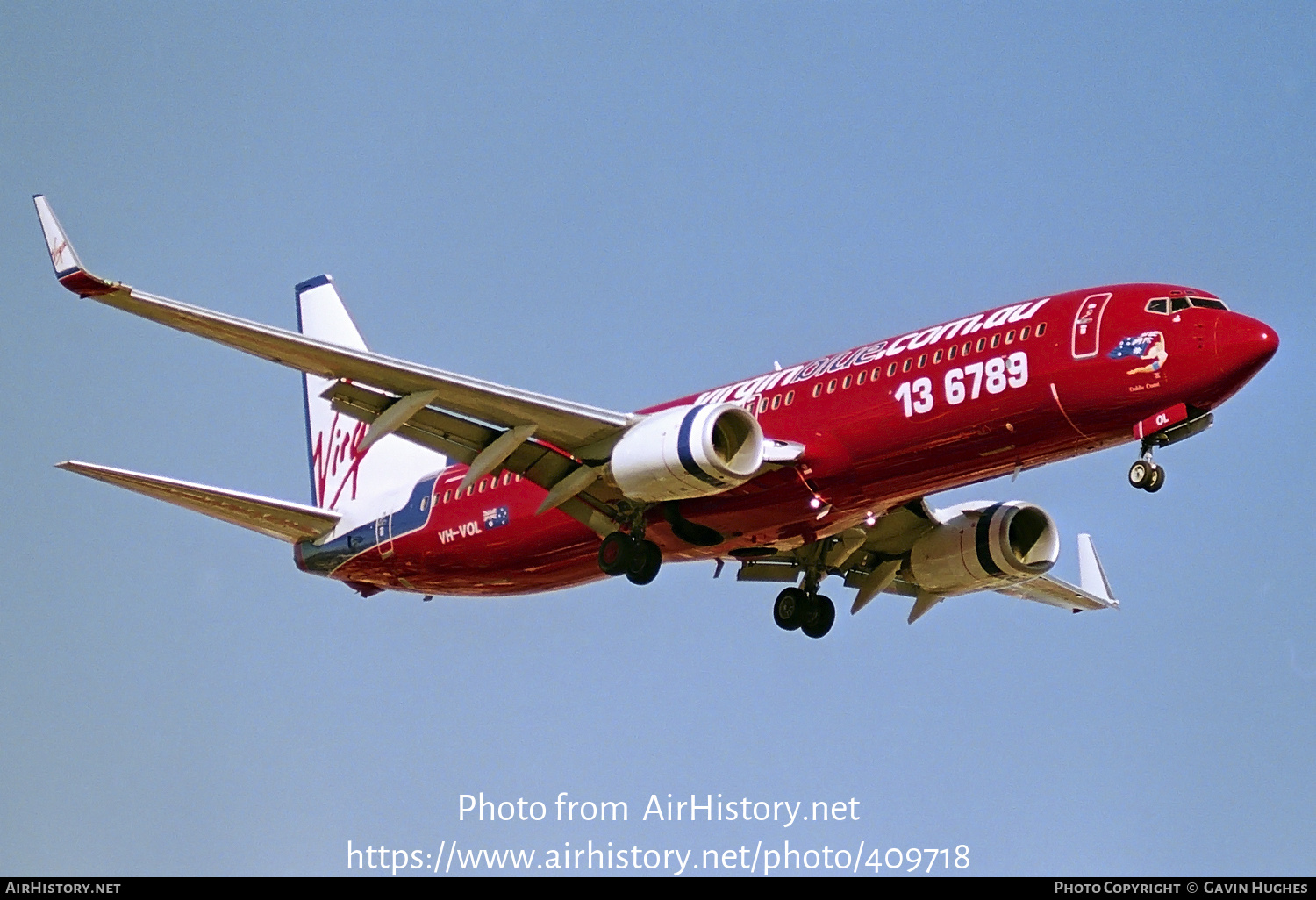 Aircraft Photo of VH-VOL | Boeing 737-8FE | Virgin Blue Airlines | AirHistory.net #409718