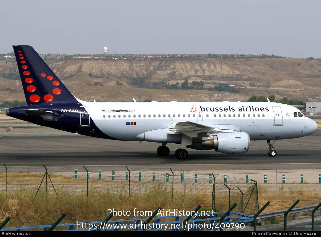 Aircraft Photo of OO-SSD | Airbus A319-112 | Brussels Airlines | AirHistory.net #409790