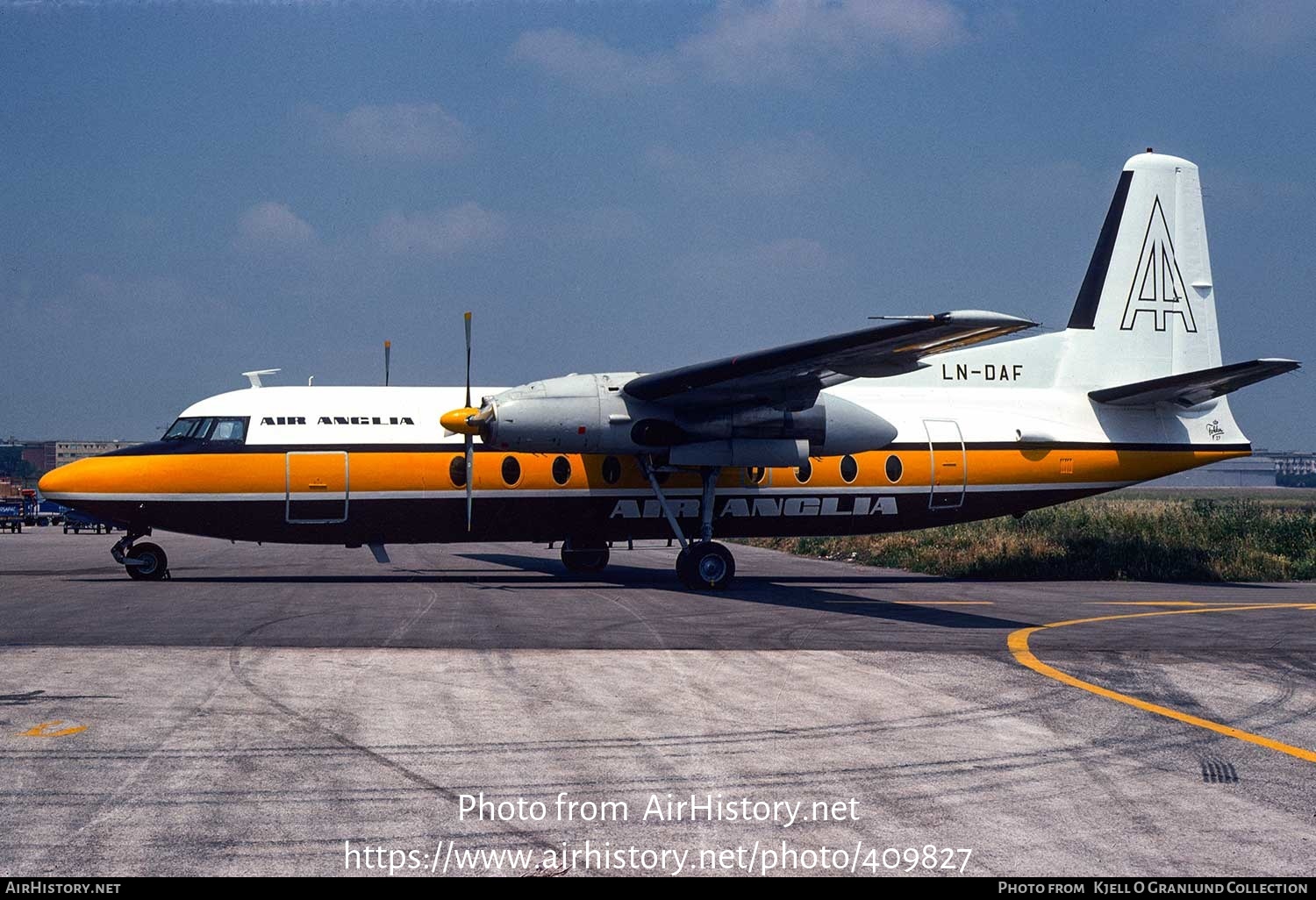 Aircraft Photo of LN-DAF | Fokker F27-200 Friendship | Air Anglia | AirHistory.net #409827