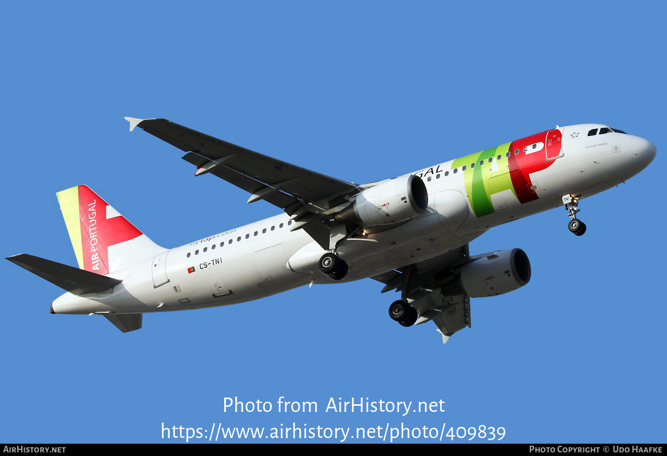 Aircraft Photo of CS-TNI | Airbus A320-214 | TAP Air Portugal | AirHistory.net #409839