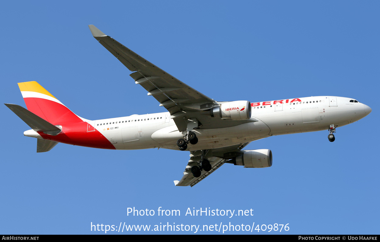 Aircraft Photo of EC-MKI | Airbus A330-202 | Iberia | AirHistory.net #409876