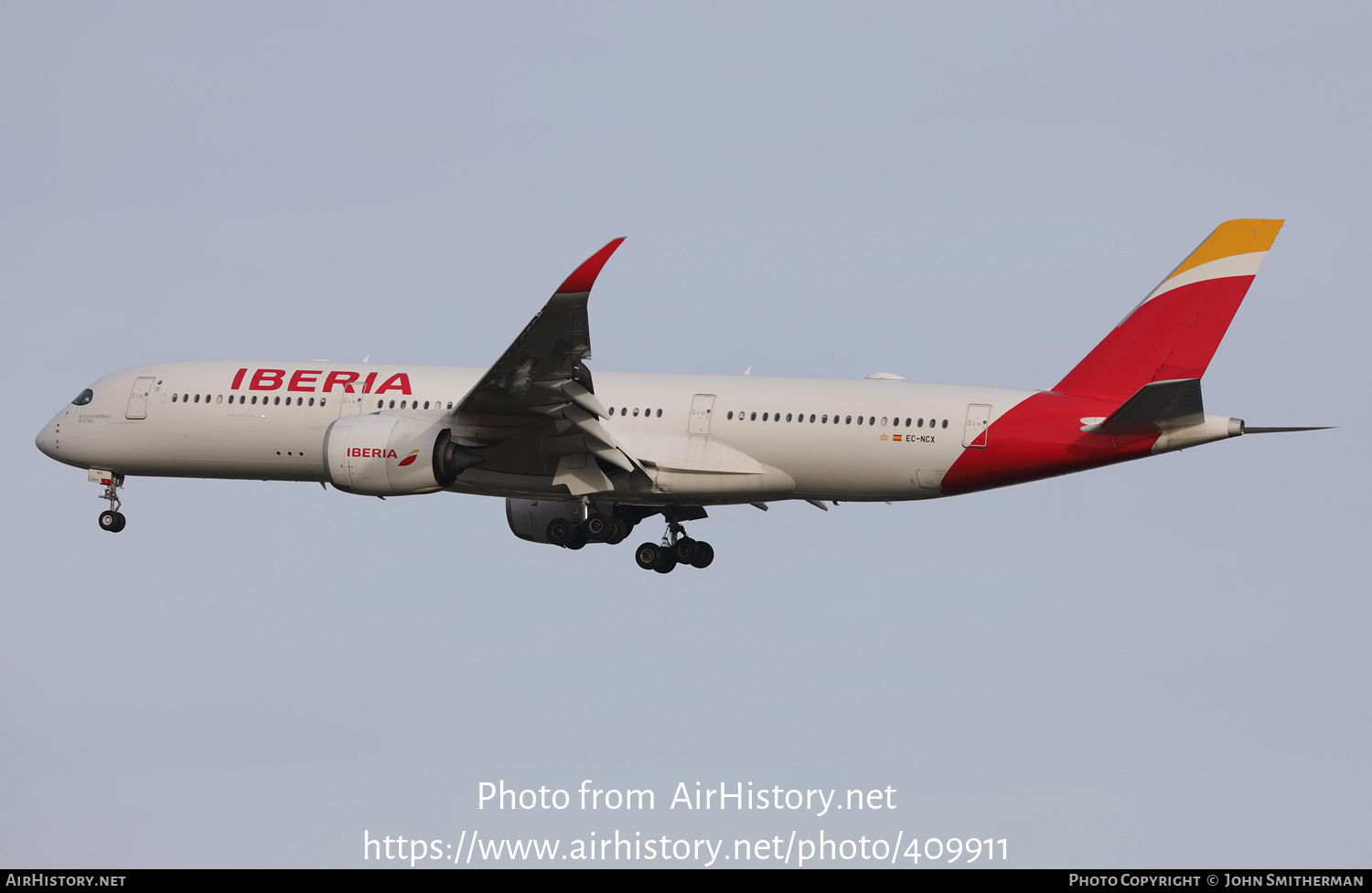 Aircraft Photo of EC-NCX | Airbus A350-941 | Iberia | AirHistory.net #409911