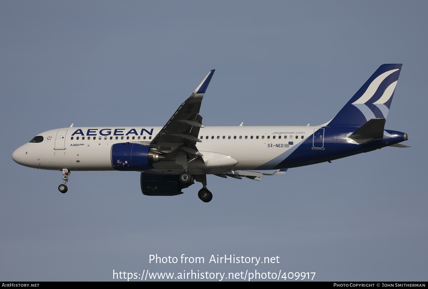 Aircraft Photo of SX-NED | Airbus A320-271N | Aegean Airlines | AirHistory.net #409917