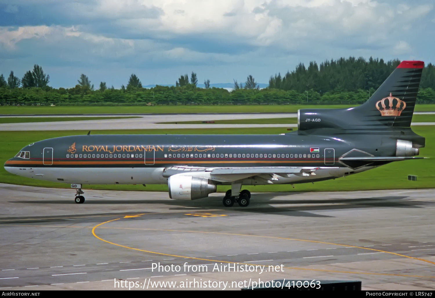 Aircraft Photo of JY-AGD | Lockheed L-1011-385-3 TriStar 500 | Royal Jordanian Airlines | AirHistory.net #410063